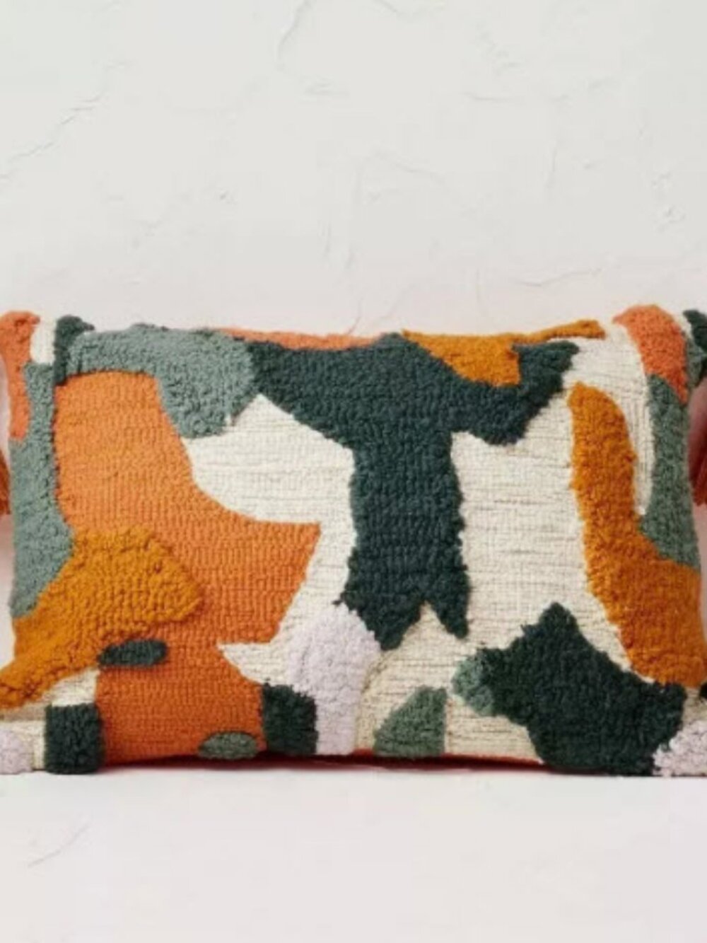 OPALHOUSE Abstract Punch Needle Lumbar Throw Pillow Tassels Set of 2 Boho